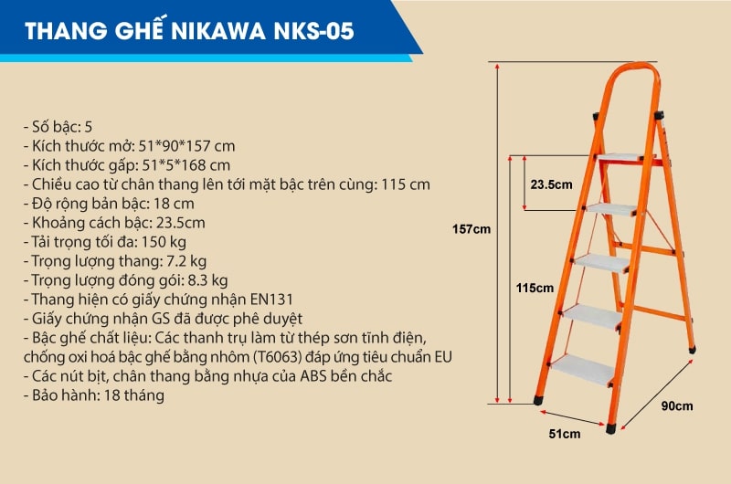 Thang ghế Nikawa NKS – 05